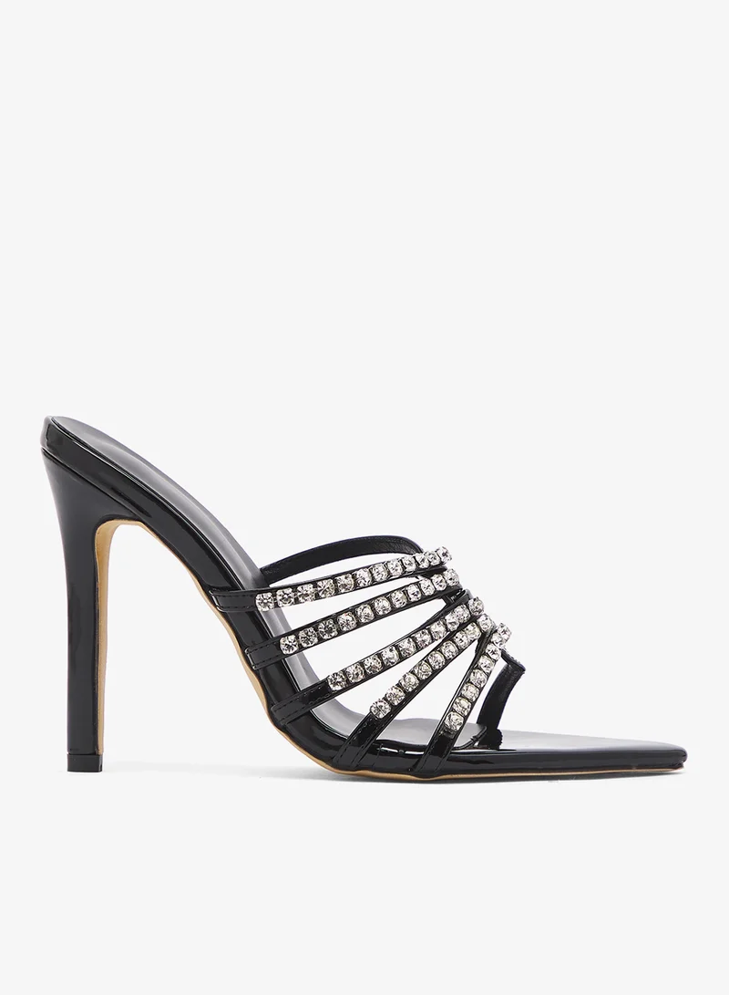 Diamonte Embellished High Heel Sandal